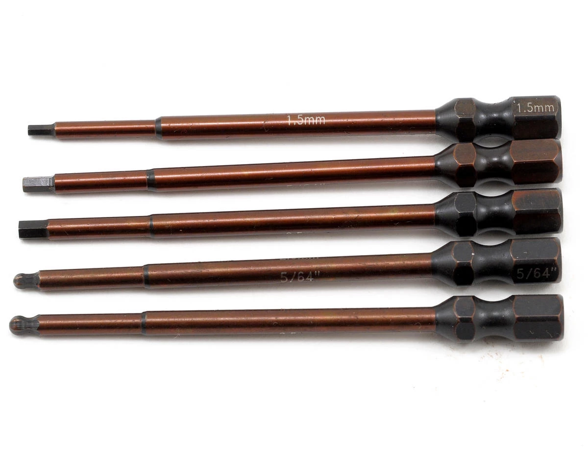 Team Associated Factory Team 1/4” Drive Power Tool Tip Set (5) 3 Team Associated Factory Team 1/4” Drive Power Tool Tip Set (5)