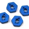 Team Associated Factory Team Reflex 14B/14T Aluminum Wheel Hexes (Blue) (4) -Team Associated Sales asc21562