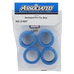 Team Associated NanoSport Pin Tires (Blue) -Team Associated Sales asc21607 1