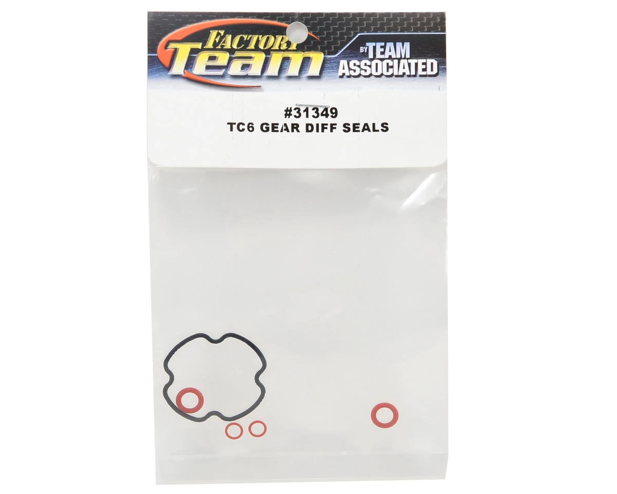 Team Associated TC6 Gear Differential Seal Set 4 Team Associated TC6 Gear Differential Seal Set - Image 2