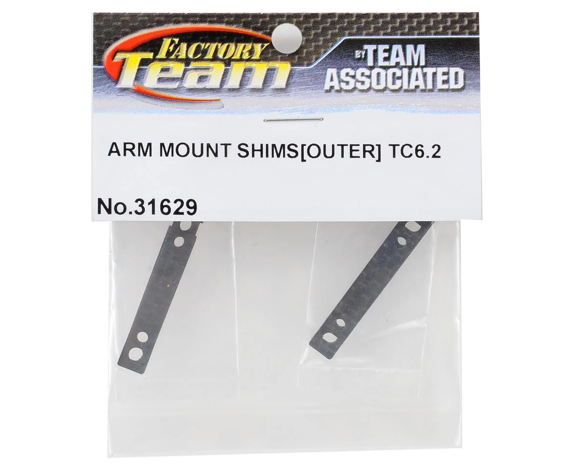Team Associated TC6.2 Outer Arm Mount Shim Set (4) (1mm/0.5mm) 4 Team Associated TC6.2 Outer Arm Mount Shim Set (4) (1mm/0.5mm) - Image 2