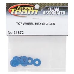 Team Associated Factory Team Wheel Hex Spacer Set (8) 5 Team Associated Factory Team Wheel Hex Spacer Set (8) -Team Associated Sales asc31672 1