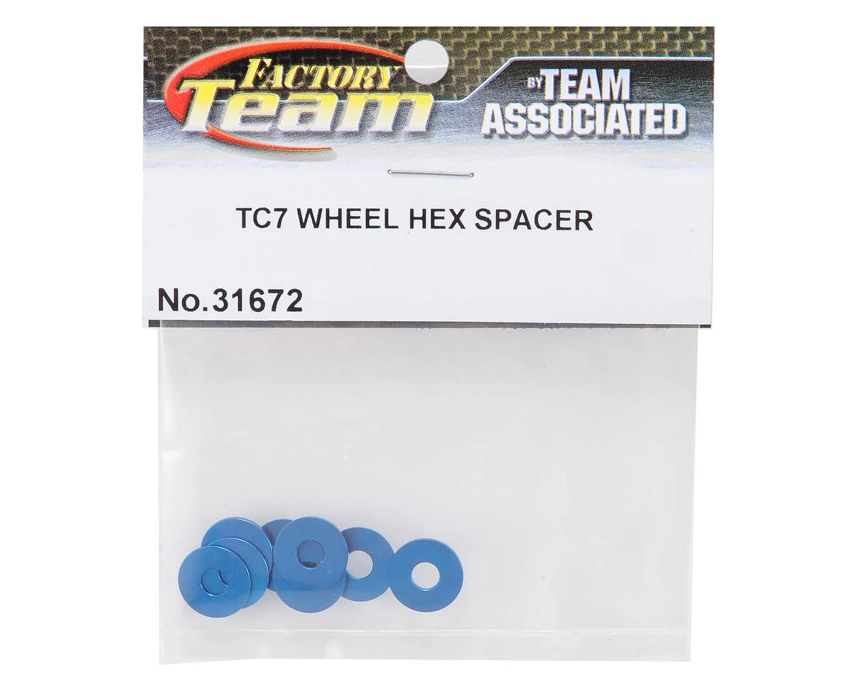 Team Associated Factory Team Wheel Hex Spacer Set (8) 4 Team Associated Factory Team Wheel Hex Spacer Set (8) - Image 2