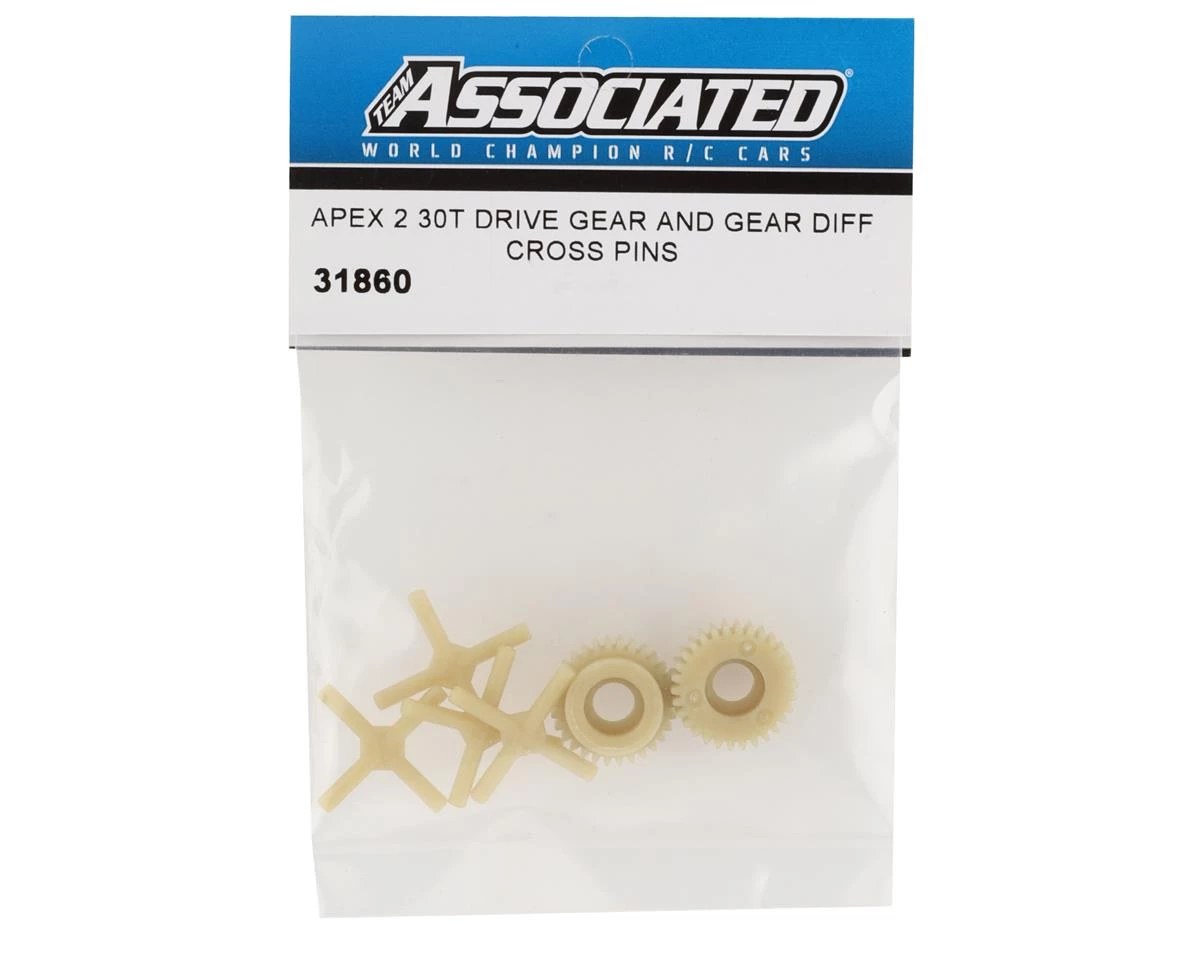 Team Associated Apex2 Drive Gear & Cross Pin Set 4 Team Associated Apex2 Drive Gear & Cross Pin Set - Image 2