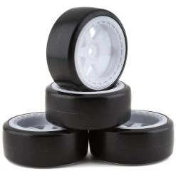 Team Associated Hoonitruck Pre-Mounted Drift Tires & Wheels (4) w/12mm Hex