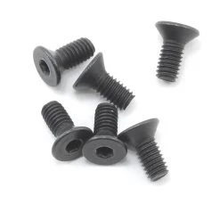 Team Associated 2.5x0.45x6mm Flat Head Hex Screw (6)