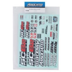 Team Associated RC10 SC6.2 Decal Sheet -Team Associated Sales asc71154 1
