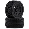 Team Associated SR10 Pre-Mounted Street Stock Tires w/Rear Wheels (2)