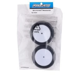 Team Associated RB10 RTR Front Pre-Mounted Tires (White) (2) -Team Associated Sales asc72018 2