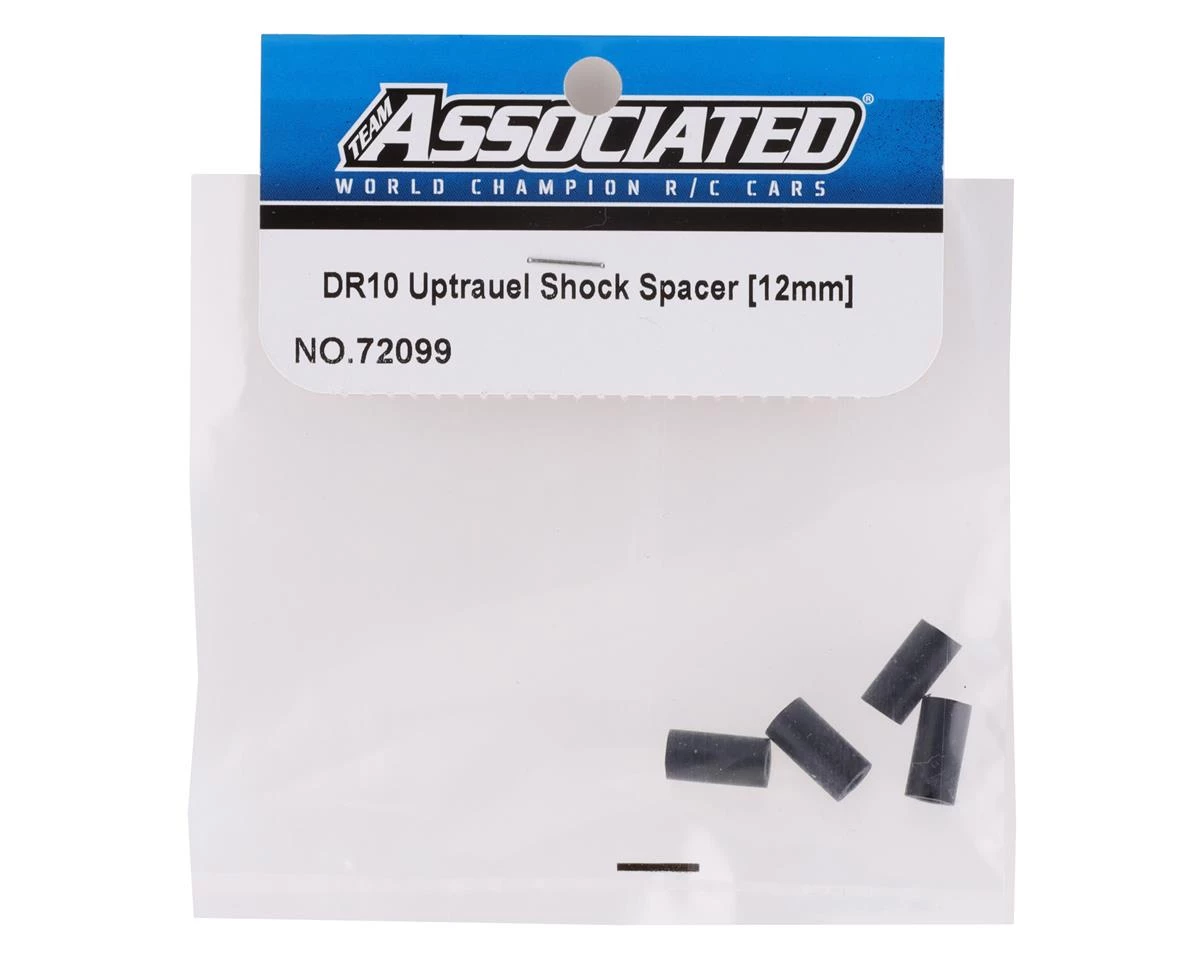 Team Associated DR10 Up-Travel Shock Spacers (12mm) 4 Team Associated DR10 Up-Travel Shock Spacers (12mm) - Image 2