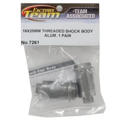 Team Associated Factory Team 16x25mm Aluminum Threaded Shock Bodies (2) 5 Team Associated Factory Team 16x25mm Aluminum Threaded Shock Bodies (2) -Team Associated Sales asc7261 1