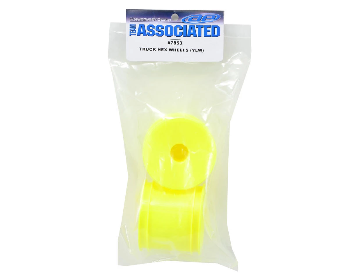 Team Associated 12mm Hex Stadium Truck Dish Wheel (2) (Yellow) 4 Team Associated 12mm Hex Stadium Truck Dish Wheel (2) (Yellow) - Image 2