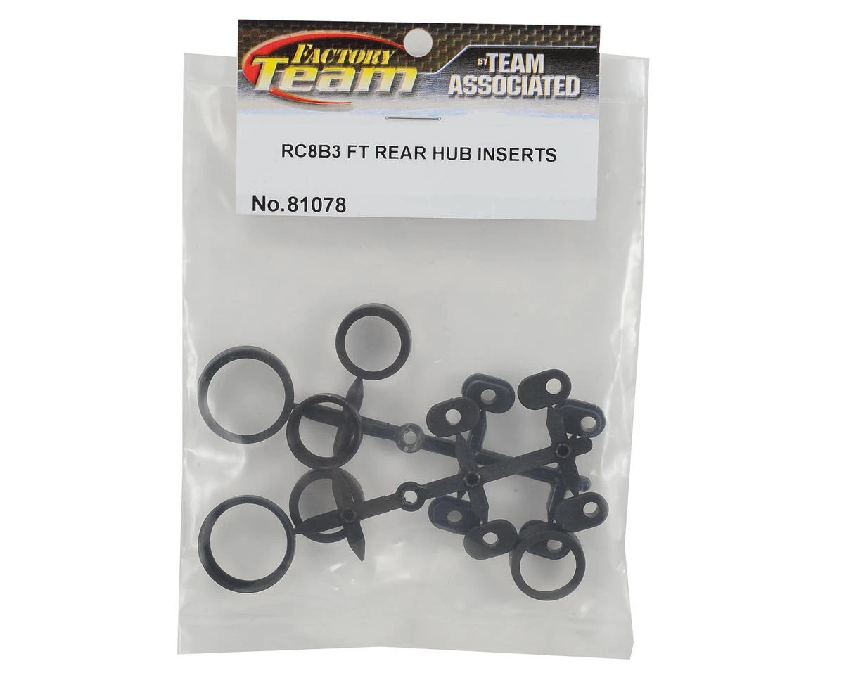 Team Associated RC8 B3 Factory Team Aluminum Rear Hub Inserts (2) 4 Team Associated RC8 B3 Factory Team Aluminum Rear Hub Inserts (2) - Image 2