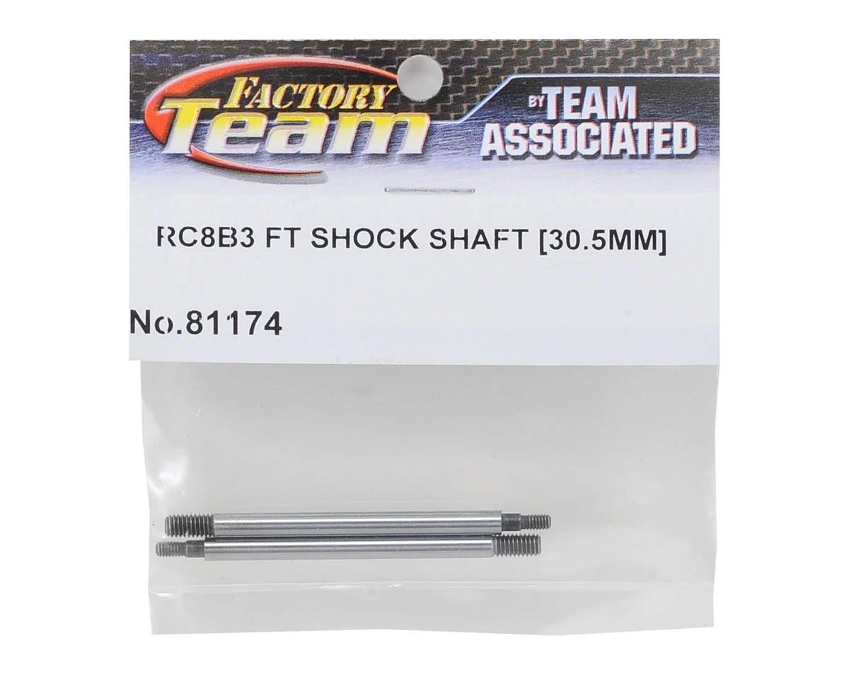 Team Associated 30.5mm RC8B3 Factory Team "Chrome Finish" Front Shock Shaft (2) 4 Team Associated 30.5mm RC8B3 Factory Team "Chrome Finish" Front Shock Shaft (2) - Image 2