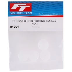 Team Associated Factory Team 16mm Big Bore Flat Shock Piston (5x1.3mm) (4) -Team Associated Sales asc81201 1