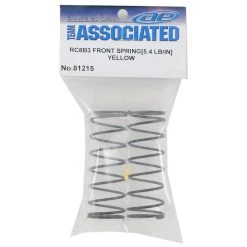 Team Associated RC8B3 Front Shock Spring Set (Yellow - 5.4lb/in) (2) -Team Associated Sales asc81215 2