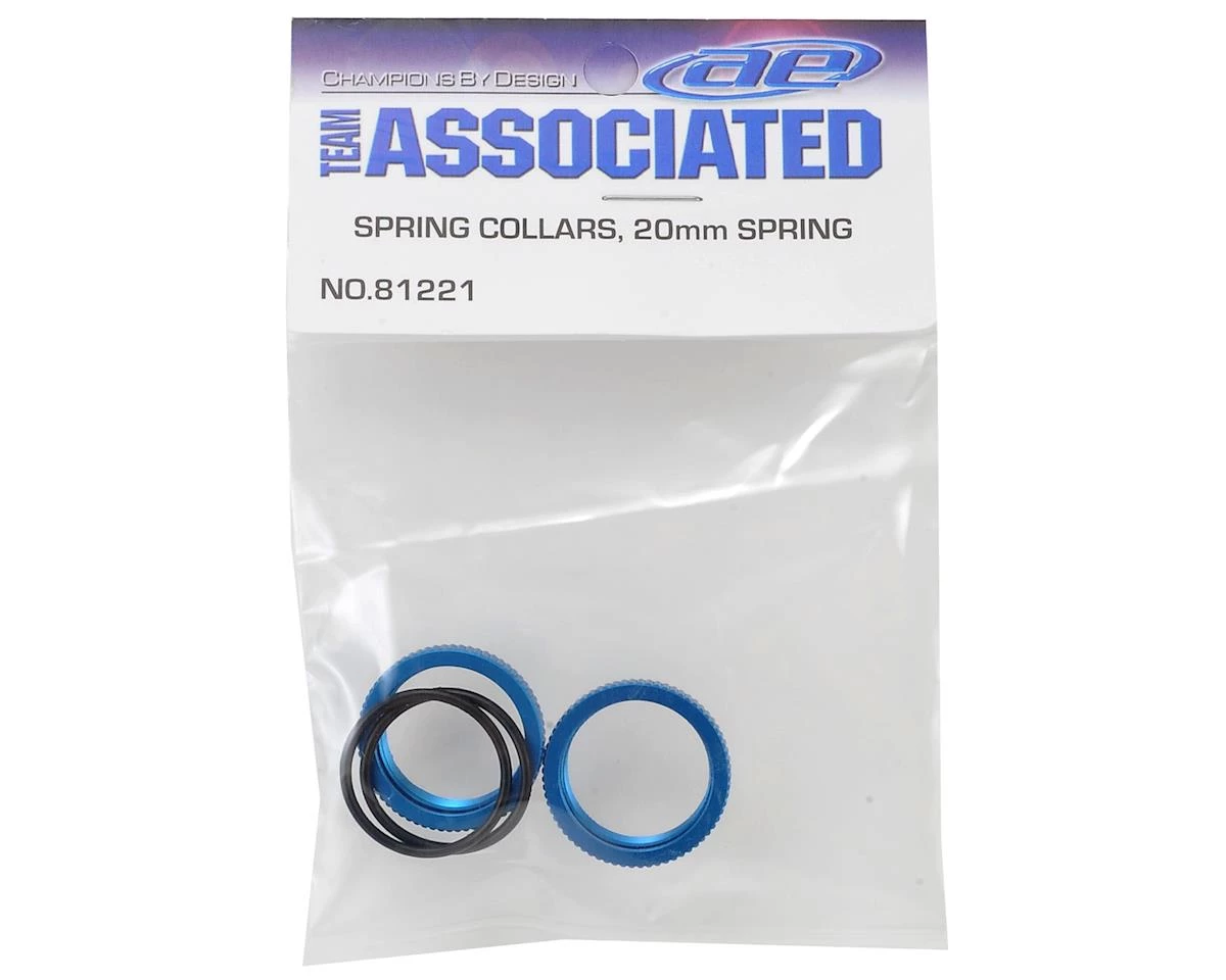Team Associated 20mm Aluminum Spring Collars (2) 4 Team Associated 20mm Aluminum Spring Collars (2) - Image 2