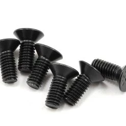 Team Associated 4x10mm Flat Head Hex Screw (6)