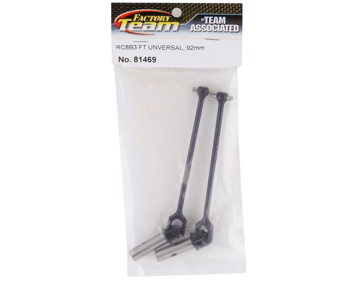 Team Associated 92mm Factory Team RC8B3 Front Universals (2) 4 Team Associated 92mm Factory Team RC8B3 Front Universals (2) - Image 2