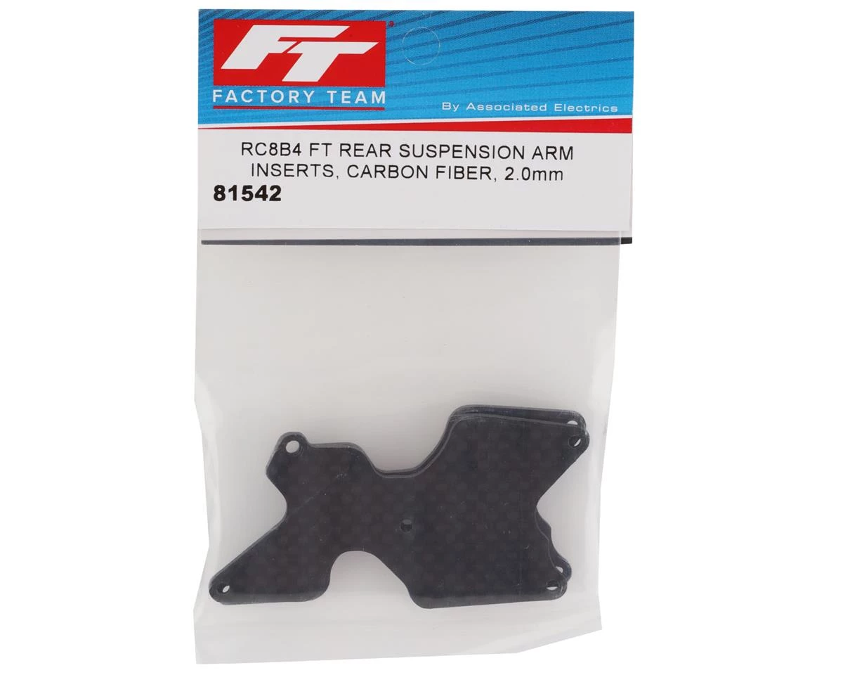 Team Associated RC8B4/RC8B4e Factory Team Carbon Rear Arm Inserts (2) (2.0mm) 4 Team Associated RC8B4/RC8B4e Factory Team Carbon Rear Arm Inserts (2) (2.0mm) - Image 2
