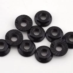 Team Associated M4 Low Profile Serrated Steel Wheel Nuts (10)