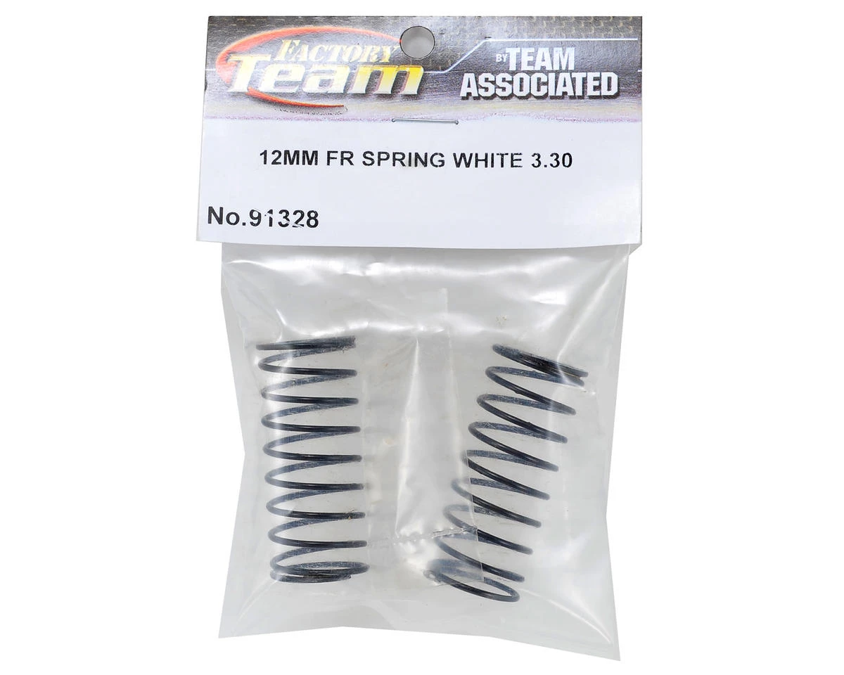 Team Associated 12mm Front Shock Spring (White/3.30lbs) 5 Team Associated 12mm Front Shock Spring (White/3.30lbs) - Image 3