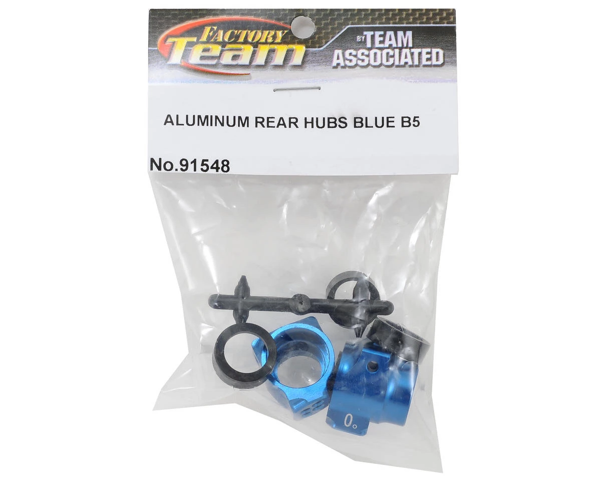 Team Associated B5 Aluminum Rear Hub Set (Blue) 4 Team Associated B5 Aluminum Rear Hub Set (Blue) - Image 2