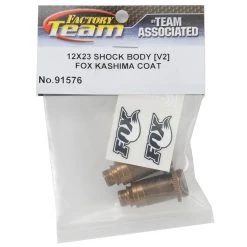 Team Associated Factory Team FOX Kashima Coated 12x23mm V2 Shock Body (2) (Buggy Front) -Team Associated Sales asc91576 1