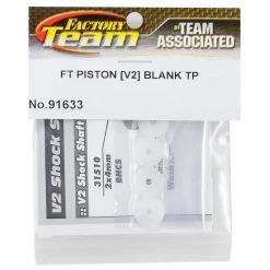 Team Associated Factory Team 12mm V2 Tapered Shock Piston Set (4) (Blank) 5 Team Associated Factory Team 12mm V2 Tapered Shock Piston Set (4) (Blank) -Team Associated Sales asc91633 1