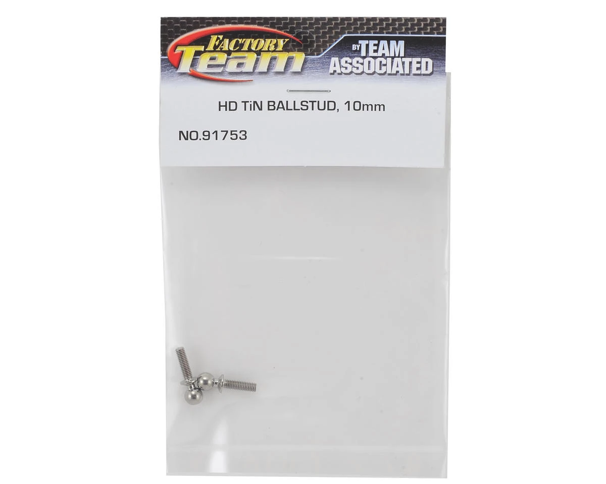 Team Associated 10mm Factory Team Heavy Duty Titanium Ball Stud Set (2) 4 Team Associated 10mm Factory Team Heavy Duty Titanium Ball Stud Set (2) - Image 2