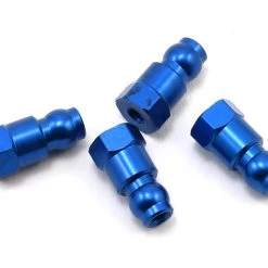 Team Associated 14mm Aluminum Shock Bushings (Blue)