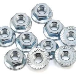 Team Associated M4 Serrated Wheel Nuts (10)