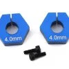 Team Associated RC10 B6.2 4.0mm Clamping Wheel Hex (Blue) (2)