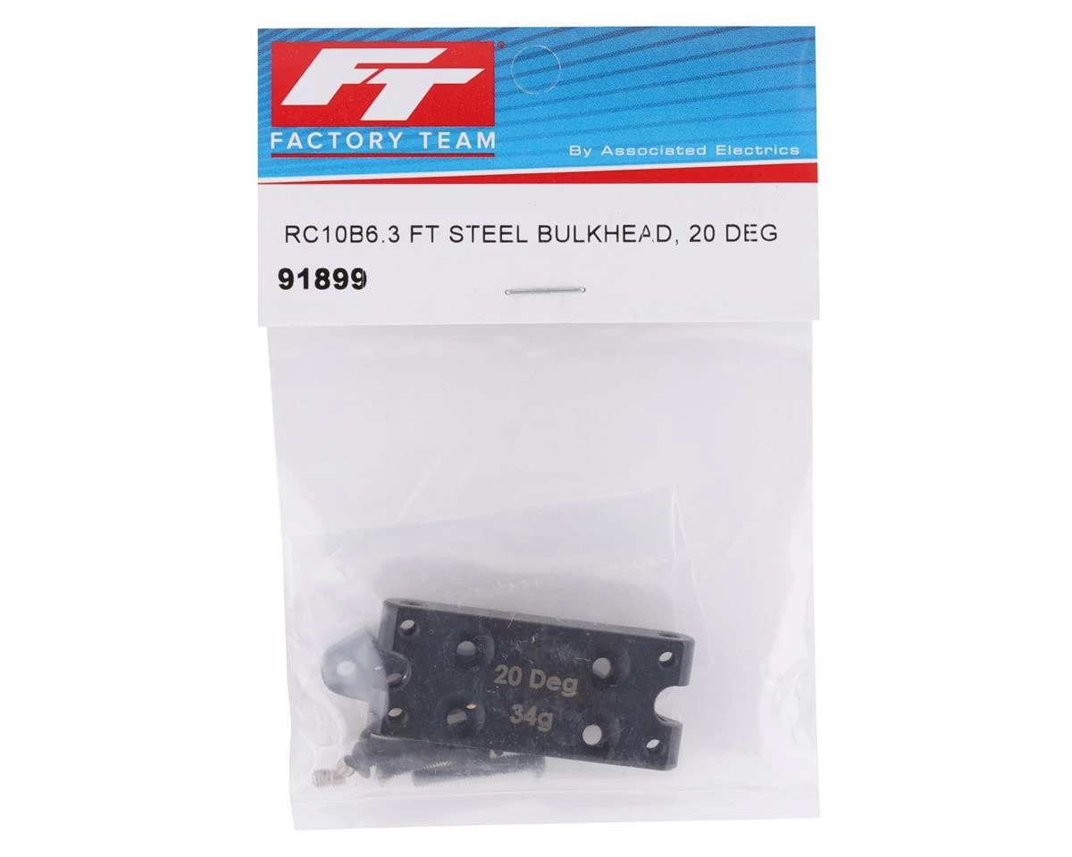 Team Associated RC10B6 Factory Team Steel Bulkhead (20 Degree) 4 Team Associated RC10B6 Factory Team Steel Bulkhead (20 Degree) - Image 2