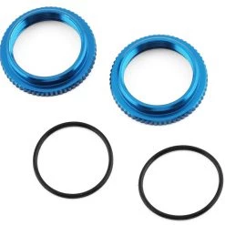 Team Associated 13mm Shock Collars (Blue)