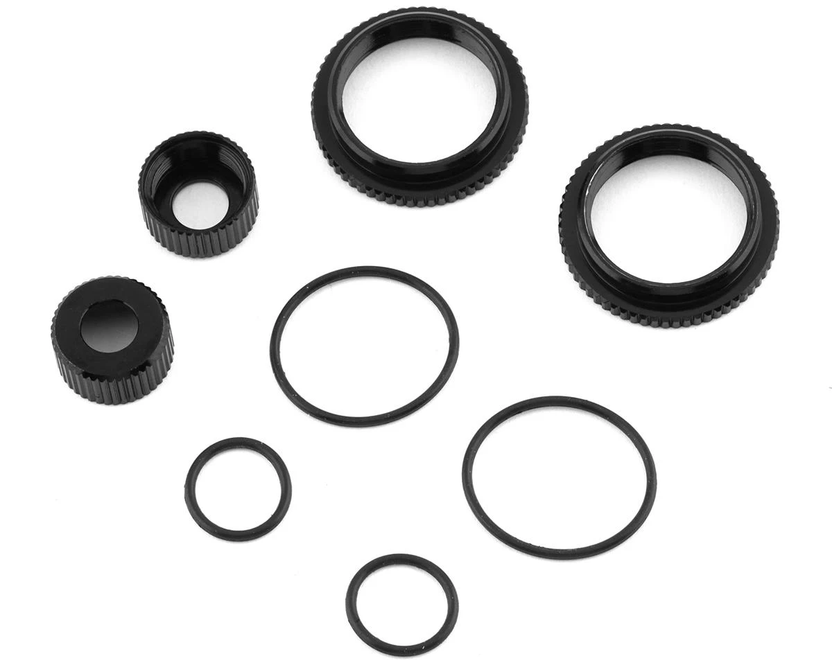 Team Associated 13mm Shock Collar & Seal Retainer Set (Black) 3 Team Associated 13mm Shock Collar & Seal Retainer Set (Black)