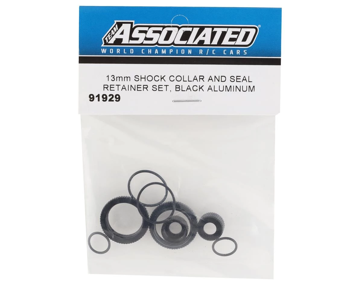 Team Associated 13mm Shock Collar & Seal Retainer Set (Black) 4 Team Associated 13mm Shock Collar & Seal Retainer Set (Black) - Image 2