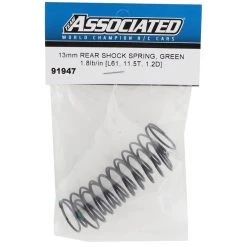 Team Associated 13mm Rear Shock Spring (Green/1.8lbs) (61mm) 5 Team Associated 13mm Rear Shock Spring (Green/1.8lbs) (61mm) -Team Associated Sales asc91947 1