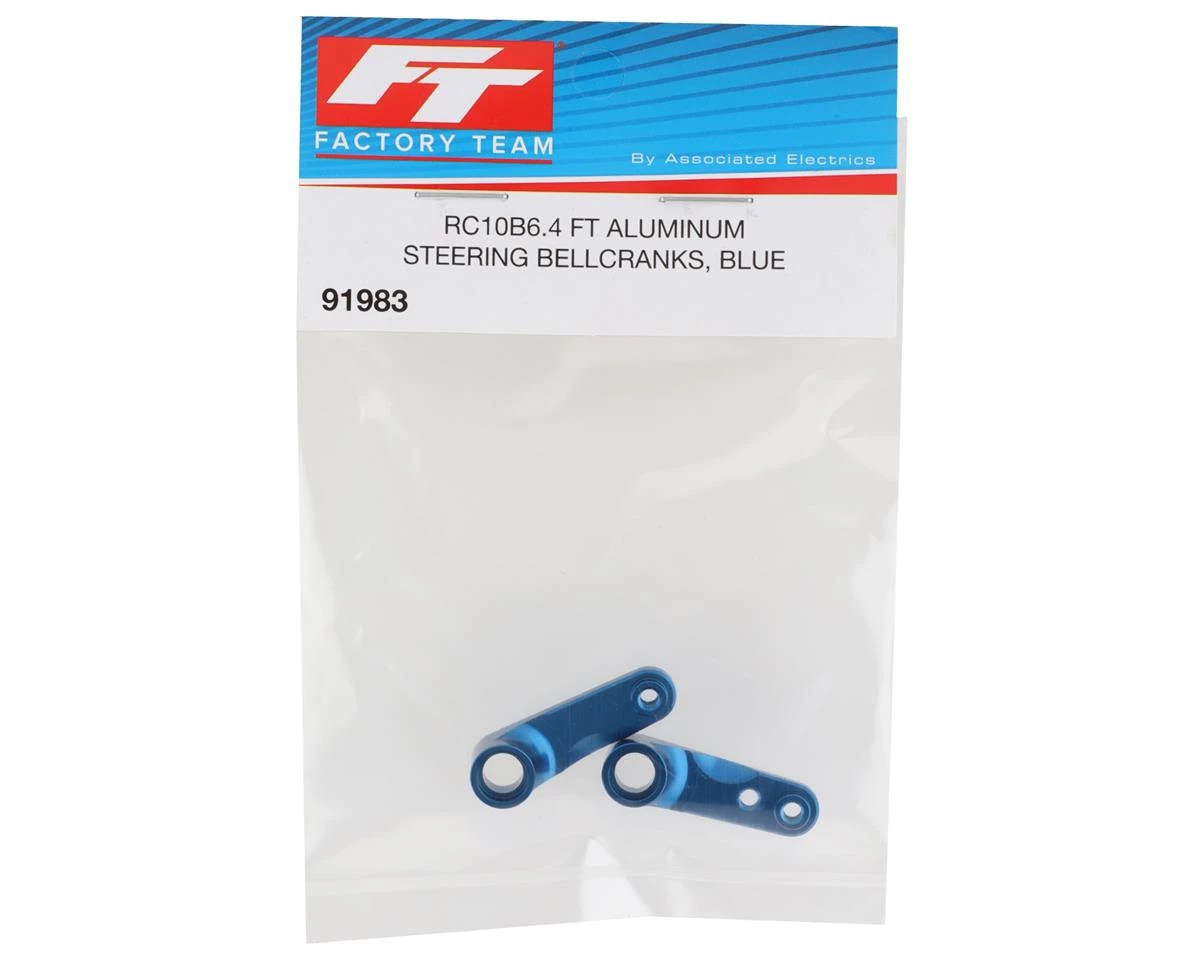 Team Associated RC10B6.4 Factory Team Steering Bell Cranks (Blue) 4 Team Associated RC10B6.4 Factory Team Steering Bell Cranks (Blue) - Image 2