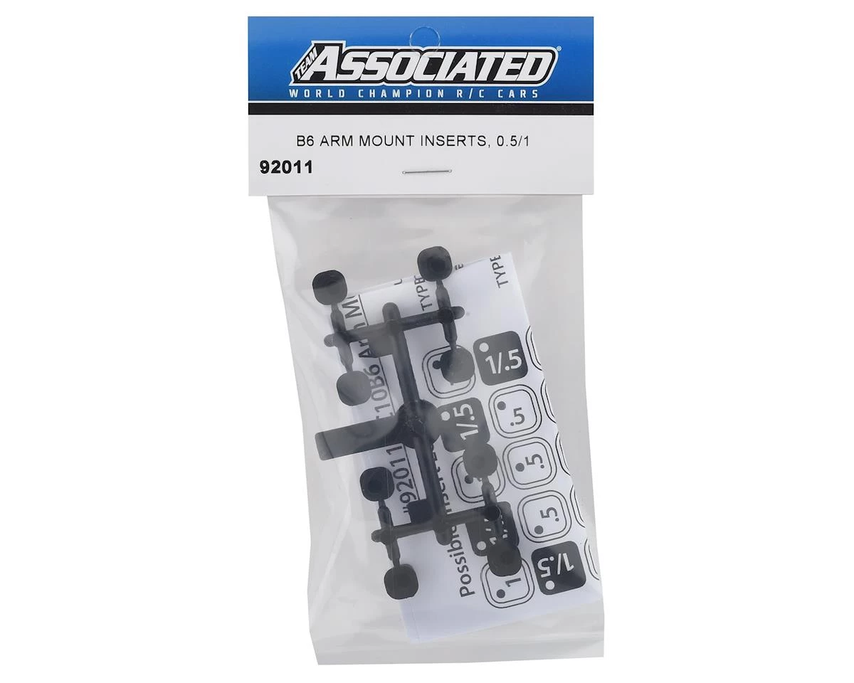 Team Associated RC10 B6 1/0.5 Arm Mount Inserts (8) 4 Team Associated RC10 B6 1/0.5 Arm Mount Inserts (8) - Image 2
