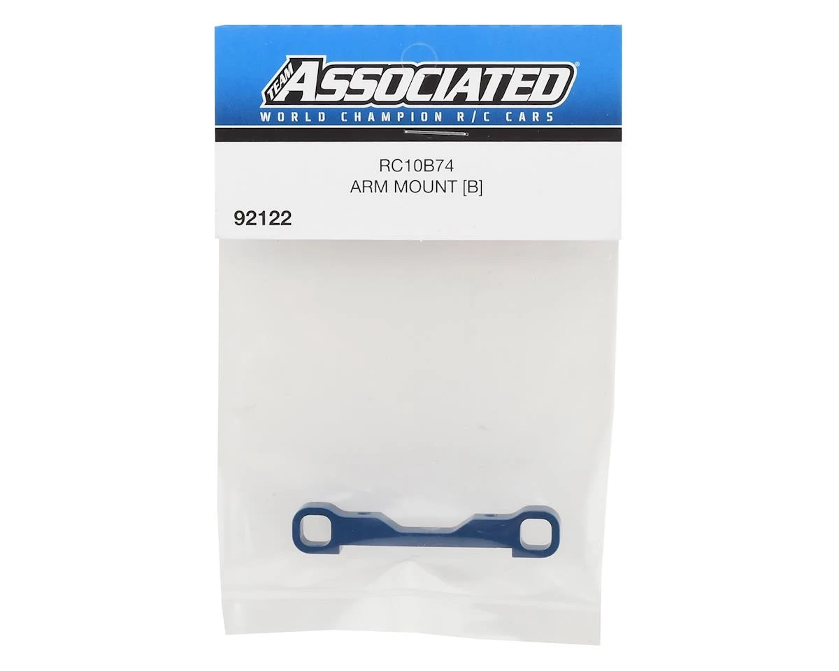 Team Associated RC10B74 Aluminum "B" Arm Mount (Blue) 4 Team Associated RC10B74 Aluminum "B" Arm Mount (Blue) - Image 2