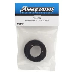 Team Associated RC10B74 Center Differential Spur Gear Set (72T & 78T) -Team Associated Sales asc92149 1