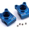 Team Associated RC10B74.1 Factory Team Aluminum Rear Hubs (Blue) -Team Associated Sales asc92270