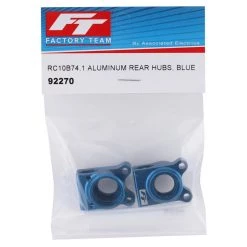 Team Associated RC10B74.1 Factory Team Aluminum Rear Hubs (Blue) -Team Associated Sales asc92270 1